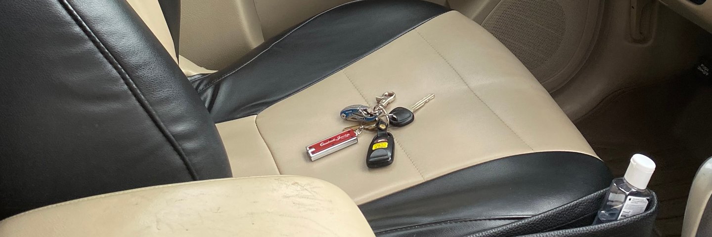 Rogers, Arkansas -- keys left inside a locked vehicle. Razor Roadside unlocked and saved this client from being late to an appointment.